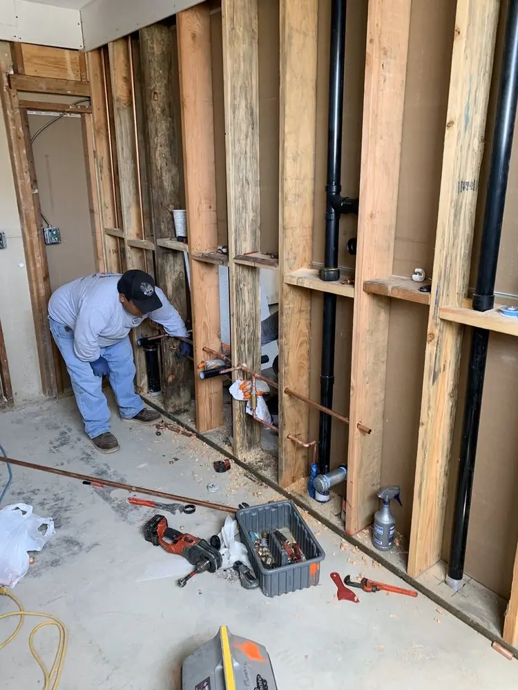 Commercial rough-in plumbing for Gas Line Repair in Dover
